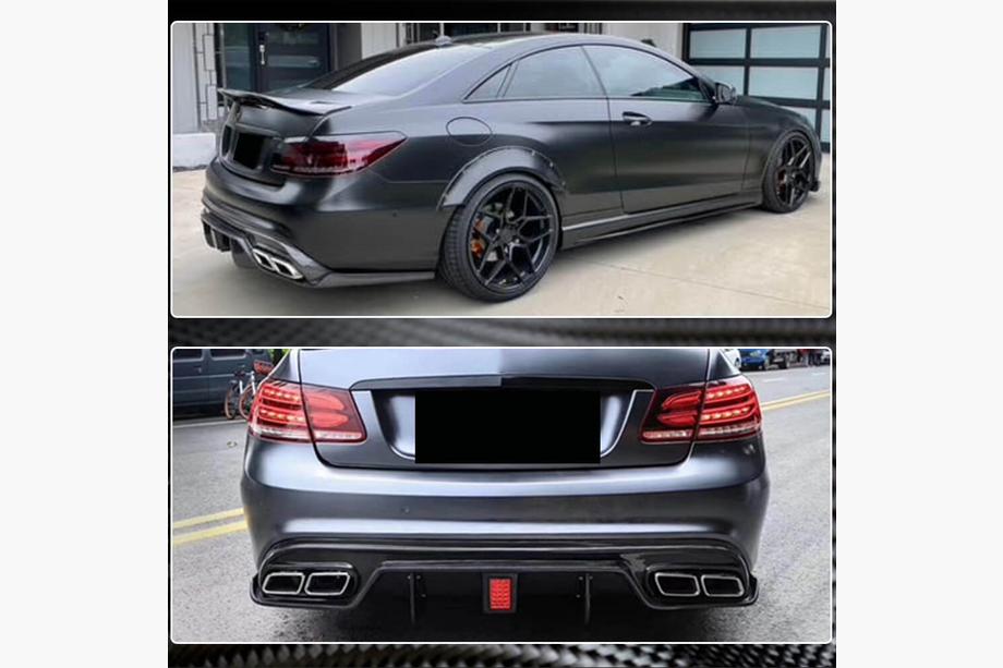 Mercedes E-Class kupé C207 2010–2017 Difuzor zadního nárazníku (pro AMG-Line 2014-2016, karbon) Fotografie 4