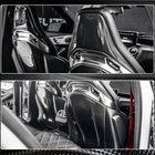 Mercedes A-class W176 2012–2018 Kryty sedadel (suchý karbon) fotografie 6