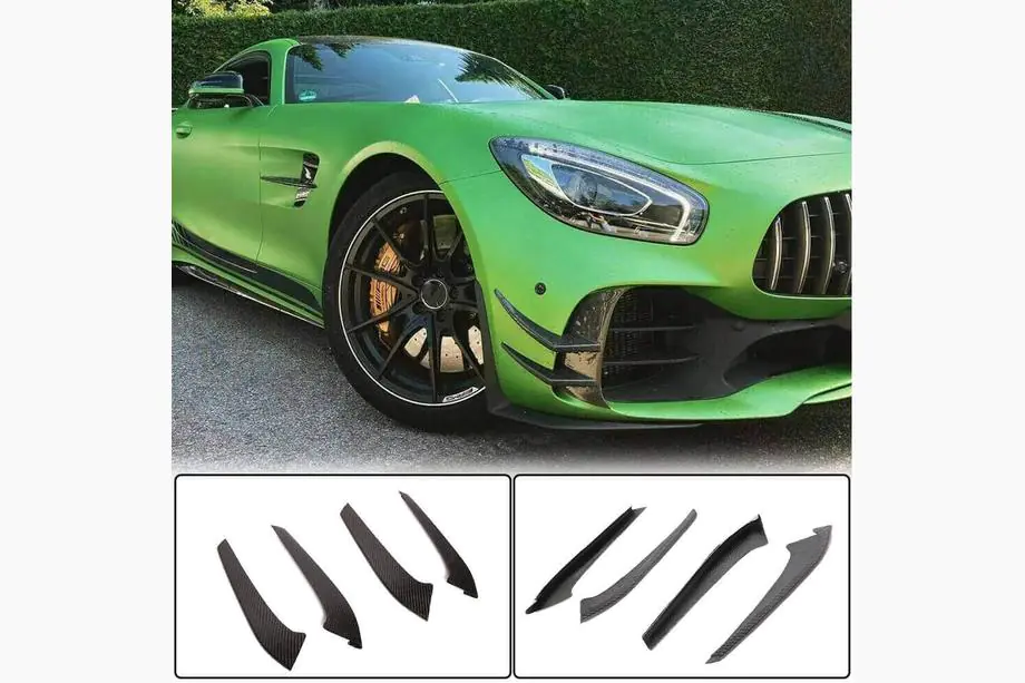Mercedes AMG GT C190/R190 2014–2022 Karbonové nástavce na přední nárazník V1 (pro GT R 2016-2019, karbon) Image