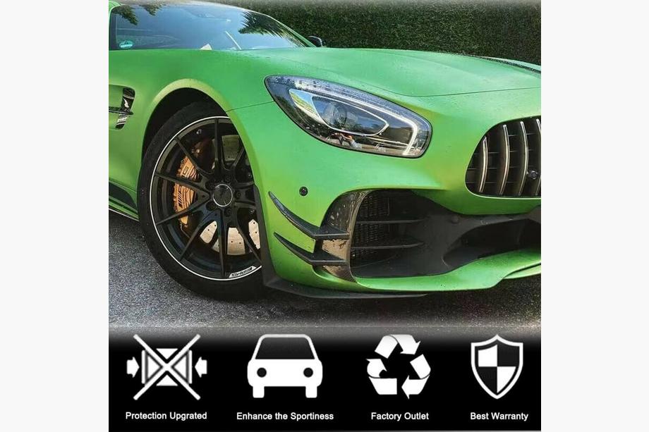 Mercedes AMG GT C190/R190 2014–2022 Nástavce předního nárazníku V2 (pro GT R 2016-2019, suchý karbon) Fotografie 3