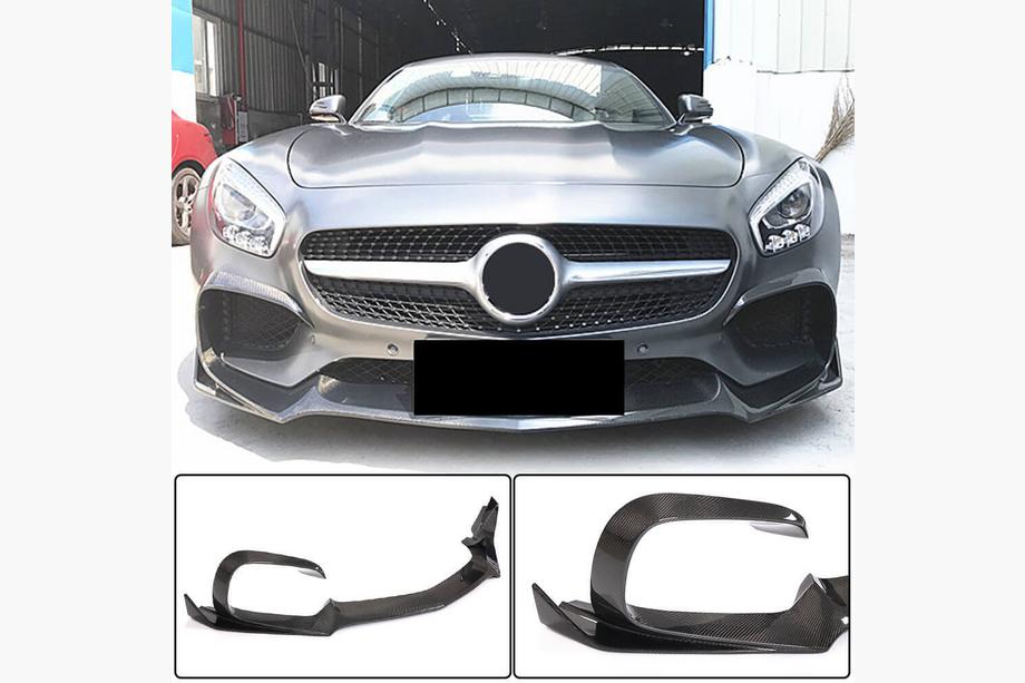 Mercedes AMG GT C190/R190 2014–2022 Karbonový lip na přední nárazník (pro 2015-2017) Image