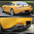 Mercedes AMG GT C190/R190 2014–2022 Karbonový difuzor zadního nárazníku (pro 2015–2017) fotografie 3