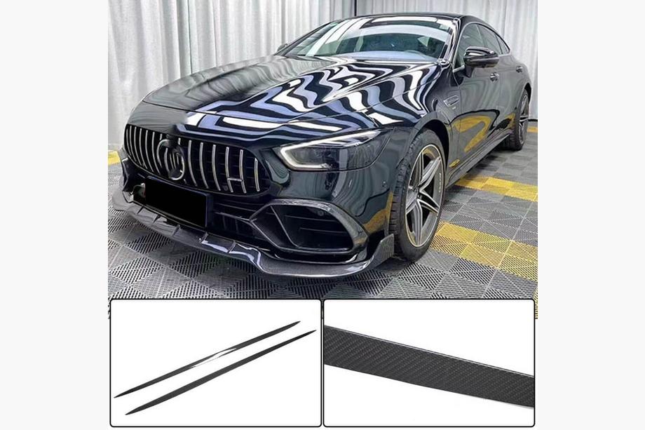 Mercedes AMG GT 4 X290 2018– Boční prahy (pro GT53 2018-2022, suchý karbon) Fotografie 1