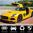 Mercedes SLS C197 2010–2014 Karbonové nástavce na přední nárazník Flap V1 (karbon) fotografie 3