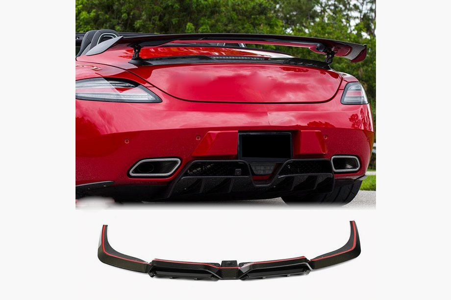 Mercedes SLS C197 2010–2014 Difuzor zadního nárazníku (karbon) Image