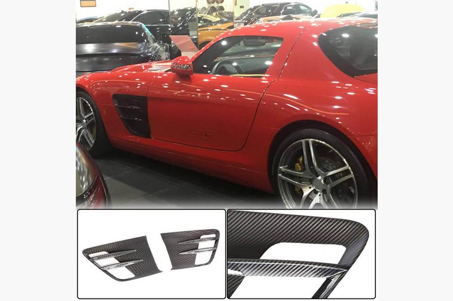 Mercedes SLS C197 2010–2014 Kryty předních blatníků (suchý karbon) Image