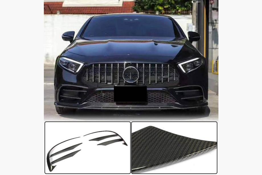 Mercedes CLS C257 2018– Karbonové nástavce předního nárazníku (pro AMG-Line 2018-2020) Image