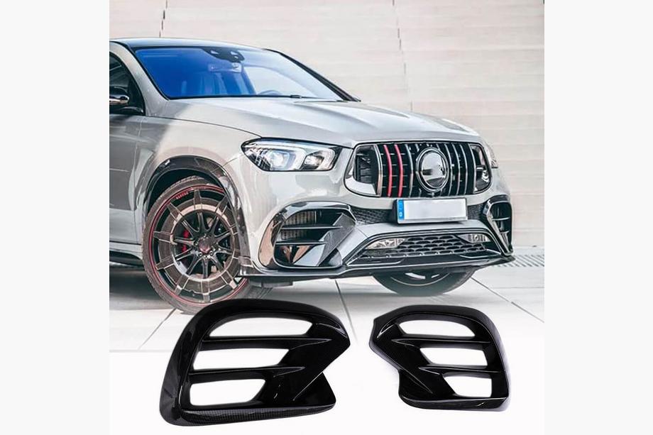 Mercedes GLE kupé C167 2019– Karbonové vložky do předního nárazníku (pro GLE 350/GLE450/GLE63 2019-2023) Image