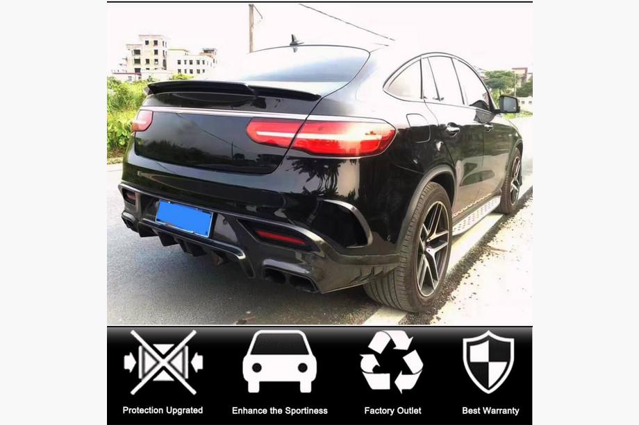 Mercedes GLE Coupé C292 2015–2019 Kryty zadního nárazníku (pro GLE 350/GLE450/GLE63 2019-2023, karbon) Fotografie 2