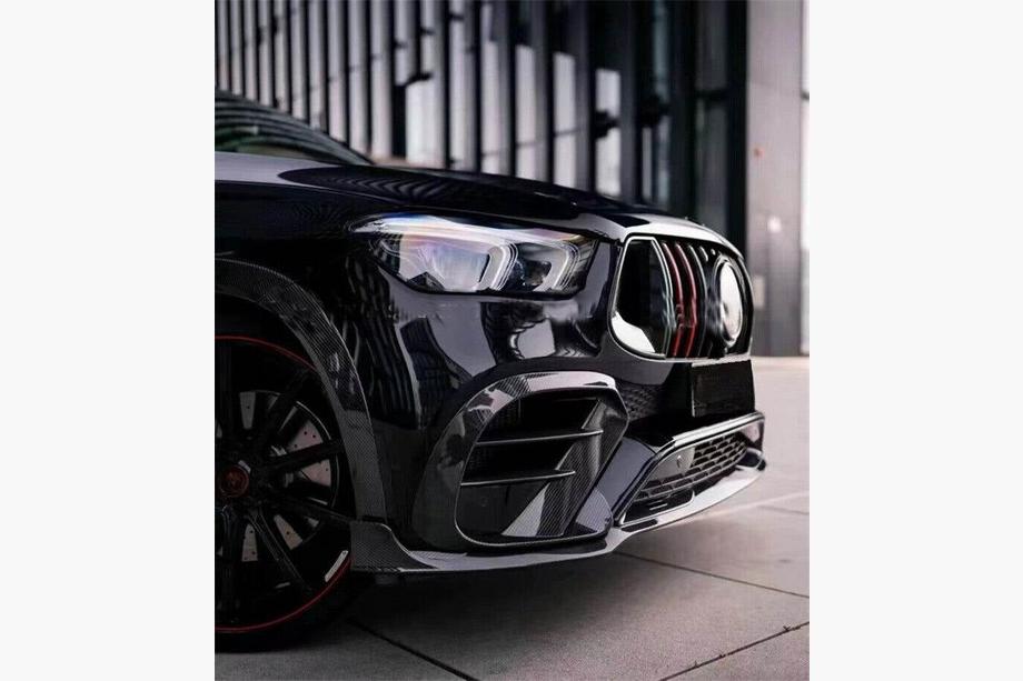 Mercedes GLE Coupé C292 2015–2019 Karbonové nástavce na přední nárazník (GLE63 AMG, karbon) Fotografie 3