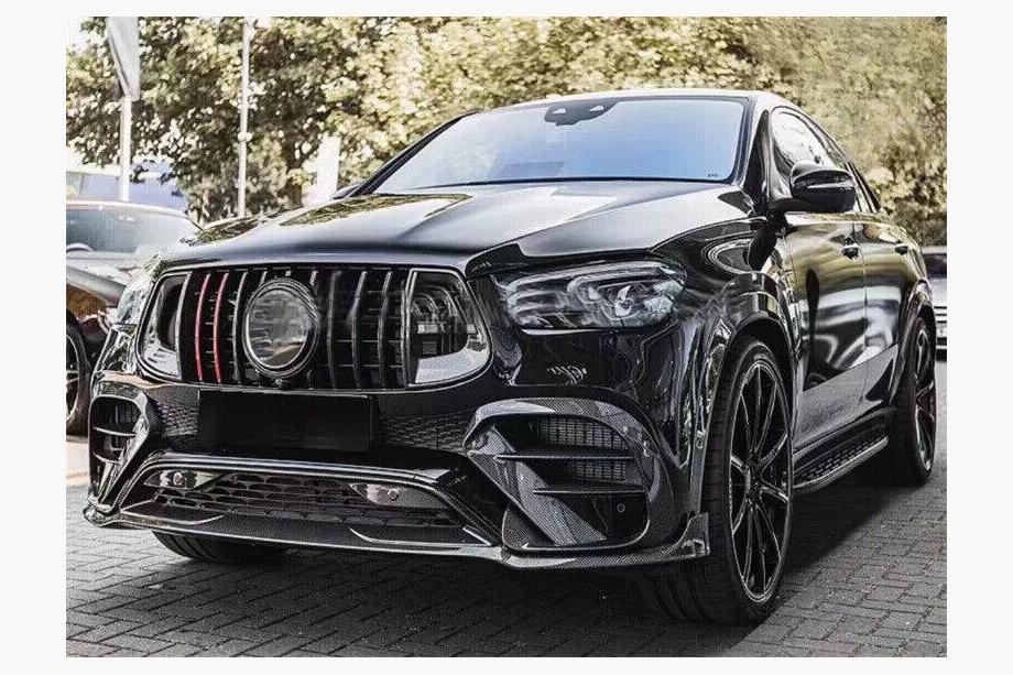 Mercedes GLE Coupé C292 2015–2019 Karbonové nástavce na přední nárazník (GLE63 AMG, karbon) Fotografie 5