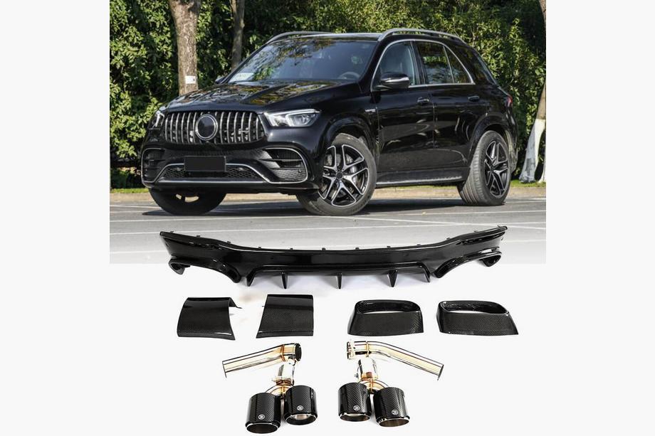 Mercedes GLE W167 2018– Zadní difuzor s koncovkami výfuku GLE63 Carbon (2018-2026) Image