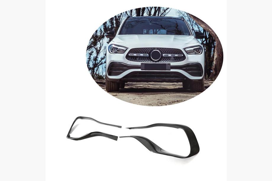 Mercedes GLA H247 2020– Nástavce na přední nárazník V2 (pro AMG/AMG-Line, karbon) Image