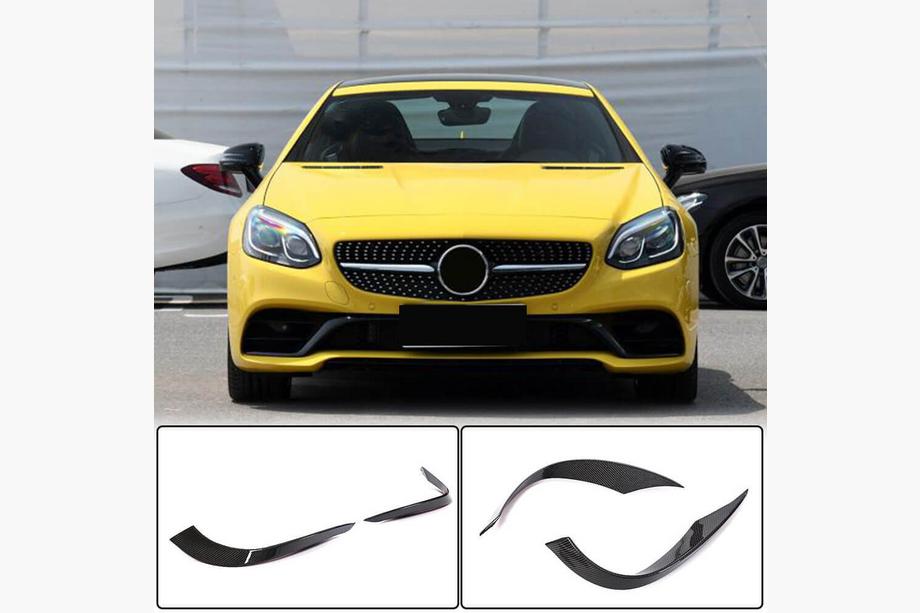 Mercedes SLK R172 2011–2016 Nástavce na přední nárazník (pro Base 2016-2020, karbon) Image