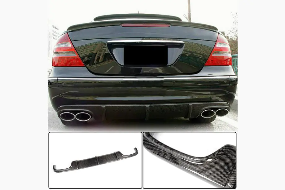 Mercedes E-class W211 2002–2009 Karbonový difuzor zadního nárazníku pro E55 AMG 2003-2006 Fotografie 1