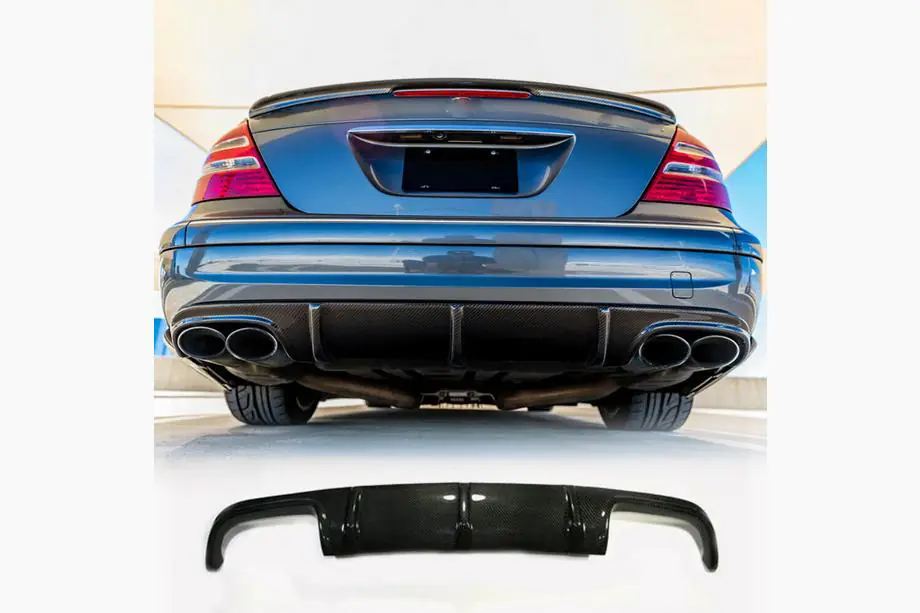 Mercedes E-class W211 2002–2009 Karbonový difuzor zadního nárazníku pro E55 AMG 2003-2006 Fotografie 2