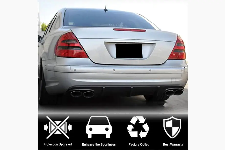 Mercedes E-class W211 2002–2009 Karbonový difuzor zadního nárazníku pro E55 AMG 2003-2006 Fotografie 3