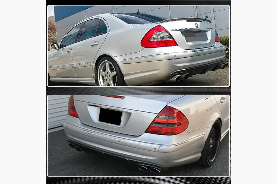 Mercedes E-class W211 2002–2009 Karbonový difuzor zadního nárazníku pro E55 AMG 2003-2006 Fotografie 4