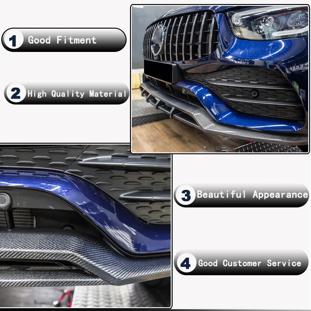 Nástavec předního nárazníku Lip (pro AMG-Line 2020+, karbon) fotografie 3