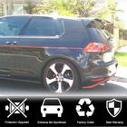 Volkswagen Golf 7/E-Golf 2012–2020 Spoiler V6 (pro GTI/R HB, plast) fotografie 5