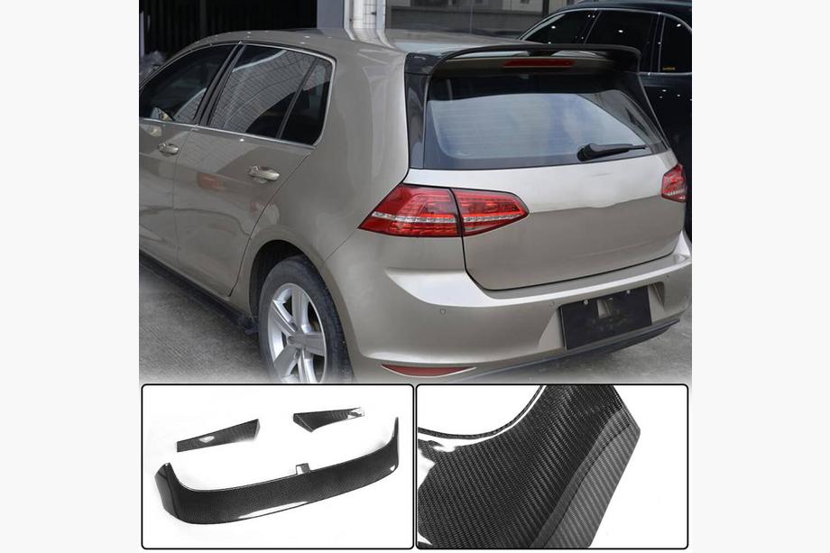 Volkswagen Golf 7/E-Golf 2012–2020 Karbonový spoiler V2 (pro Base/R-Line HB) Image