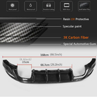 Volkswagen Golf 7/E-Golf 2012–2020 Difuzor zadního nárazníku V2 (pro Base/GTI HB 2012-2017, karbon) fotografie 5