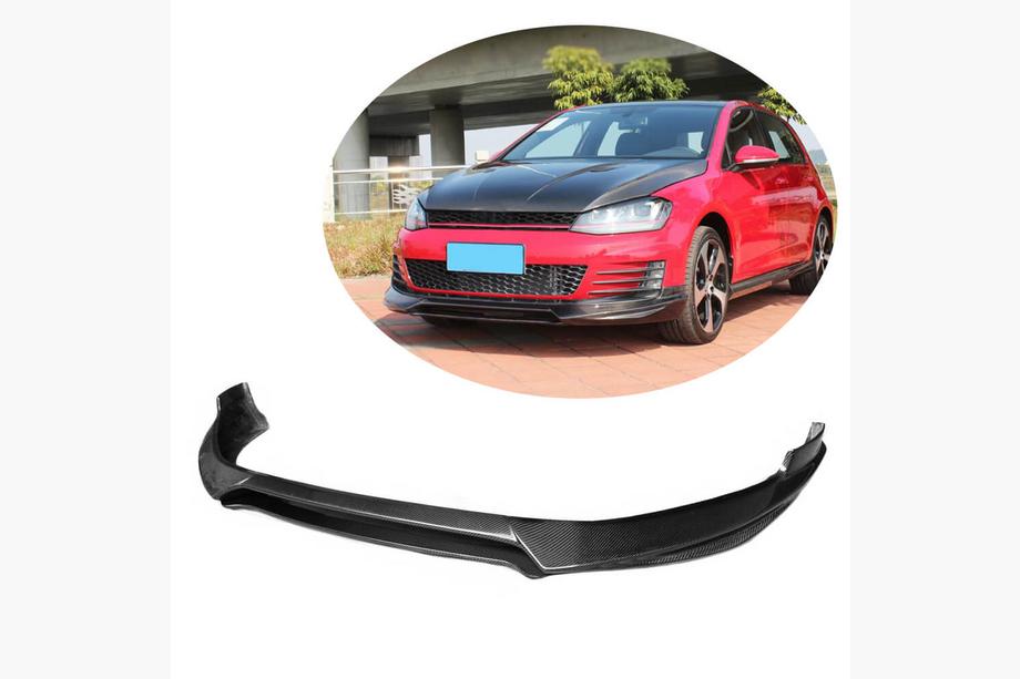Volkswagen Golf 7/E-Golf 2012–2020 Karbonový přední lip nárazníku Lip V1 (pro GTI HB 2012-2017) Image