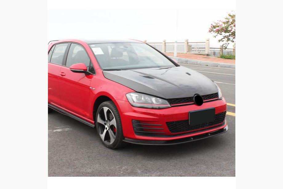 Volkswagen Golf 7/E-Golf 2012–2020 Nástavec předního nárazníku Lip V2 (pro GTI HB 2012-2017, karbon) Fotografie 2