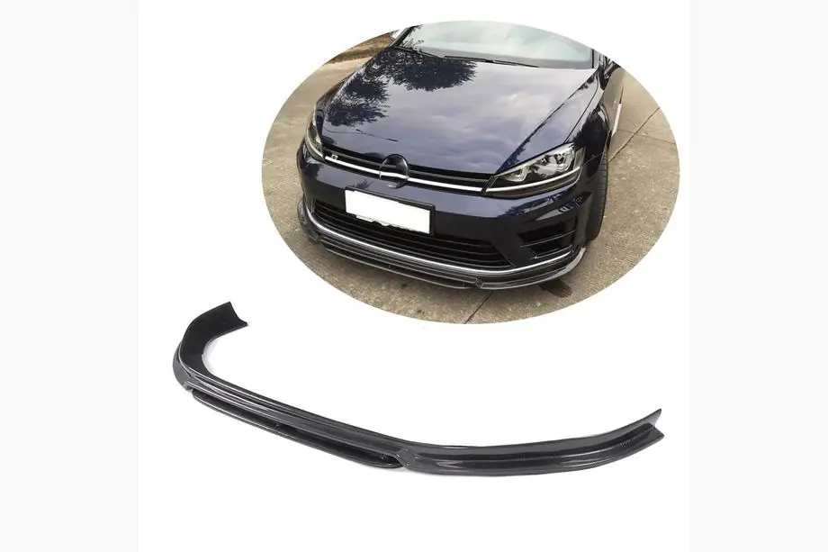 Volkswagen Golf 7/E-Golf 2012–2020 Přední lip spoiler na nárazník (pro R/R-Line 2012-2017, karbon) Image