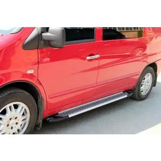 Boční prahy Line (2 ks, hliník) Mercedes Vito W638 1996–2003 fotografie 3
