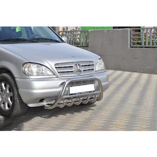 Nerezový přední ochranný rám (bullbar) Mercedes ML W163 1997–2005 fotografie 4