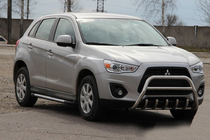 Mitsubishi ASX 2010–2023 Přední ochranný rám (bull bar) WT003 (nerez) fotografie 2