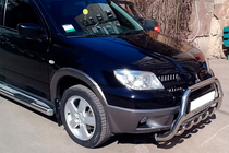 Mitsubishi Outlander 2001–2006 Přední ochranný rám WT004 (nerez) fotografie 4