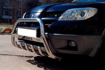 Mitsubishi Outlander 2001–2006 Přední ochranný rám WT004 (nerez) fotografie 2