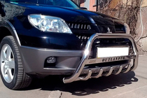 Mitsubishi Outlander 2001–2006 Přední ochranný rám WT004 (nerez) fotografie 3