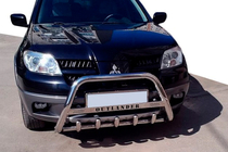 Mitsubishi Outlander 2001–2006 Přední ochranný rám WT004 (nerez) fotografie 1