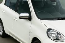 Nissan Micra K13 2011–2016 Nerezové kryty zpětných zrcátek (2 ks) fotografie 1
