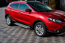 Nissan Qashqai 2014–2021 Boční nášlapy typ X5 (2 ks, hliník) fotografie 1