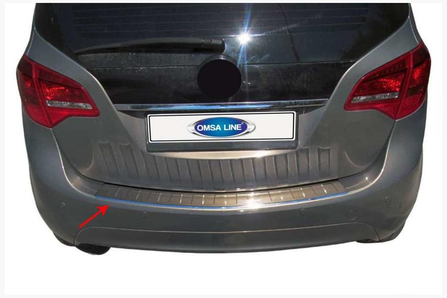 Opel Meriva 2010–2017 Nerezová lišta na zadní nárazník OmsaLine Image