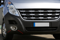 Renault Master 2011–2023 Nerezové kryty mlhových světel (2 ks) fotografie 4