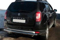 Renault Duster 2008–2017 Zadní rovný ochranný rám (nerez) fotografie 4