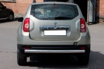 Renault Duster 2008–2017 Zadní rovný ochranný rám (nerez) fotografie 1