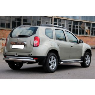 Zadní rovný ochranný rám (nerez) Renault Duster 2008–2017 fotografie 2
