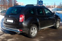 Dacia Duster 2008–2018 Zadní rovný ochranný rám (nerez) fotografie 2