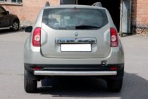 Dacia Duster 2008–2018 Zadní rovný ochranný rám (nerez) fotografie 3