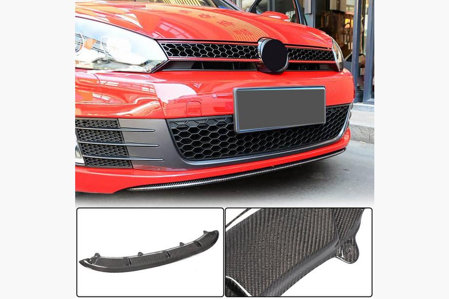 Volkswagen Golf 6 2008–2014 Karbonový nástavec (lip) na přední nárazník Lip V3 (pro GTI HB 2010-2013) Image