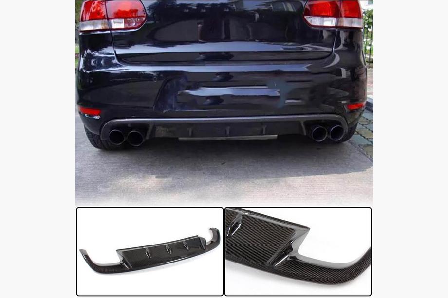 Volkswagen Golf 6 2008–2014 Difuzor zadního nárazníku V1 (pro GTI HB 2010-2013, karbon) Image