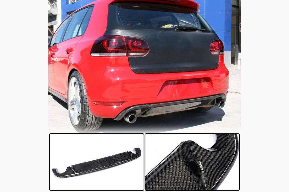 Volkswagen Golf 6 2008–2014 Difuzor zadního nárazníku V2 (pro GTI HB 2010-2013, karbon) Image