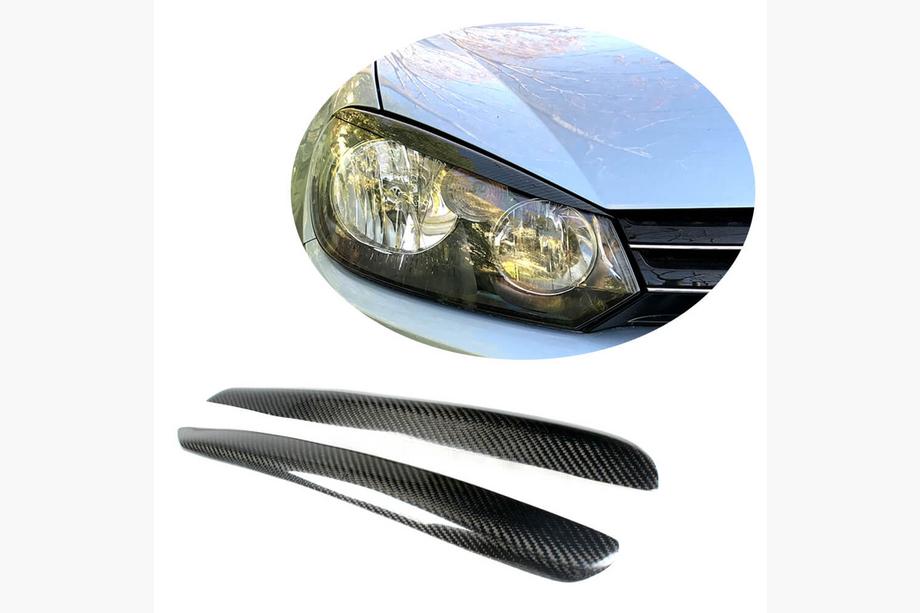 Volkswagen Golf 6 2008–2014 Mračítka na světlomety (pro HB 2010-2013, karbon) Image