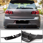 Volkswagen Golf 6 2008–2014 Difuzor zadního nárazníku V1 (pro R/R20 HB 2010-2013, karbon) fotografie 1